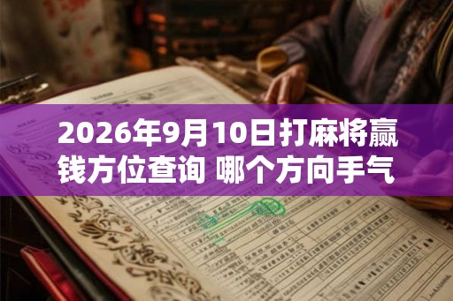 2026年9月10日打麻将赢钱方位查询 哪个方向手气佳 2026年9月10日打麻将赢钱方位查询 哪个方向手气佳