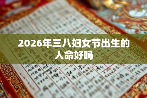 2026年三八妇女节出生的人命好吗