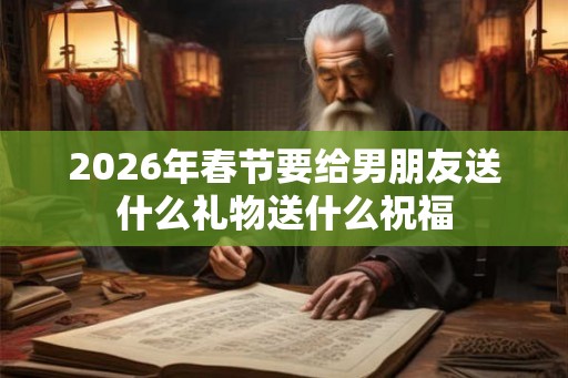 2026年春节要给男朋友送什么礼物送什么祝福