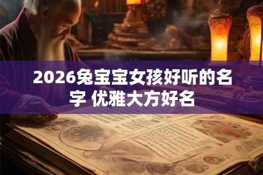 2026兔宝宝女孩好听的名字 优雅大方好名