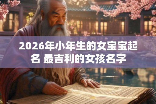 2026年小年生的女宝宝起名 最吉利的女孩名字