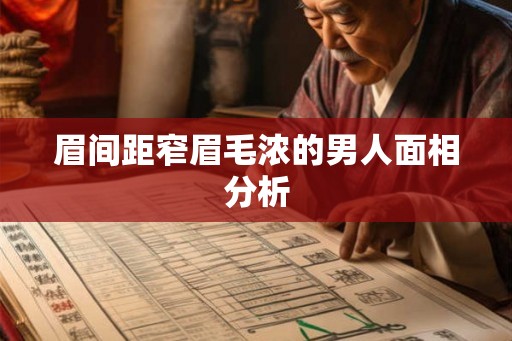 眉间距窄眉毛浓的男人面相分析 眉间距窄眉毛浓的男人面相分析