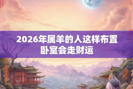 2026年属羊的人这样布置卧室会走财运