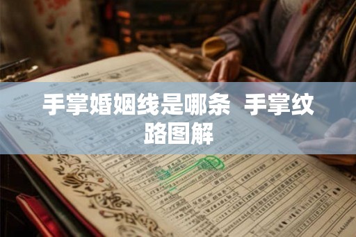 手掌婚姻线是哪条  手掌纹路图解