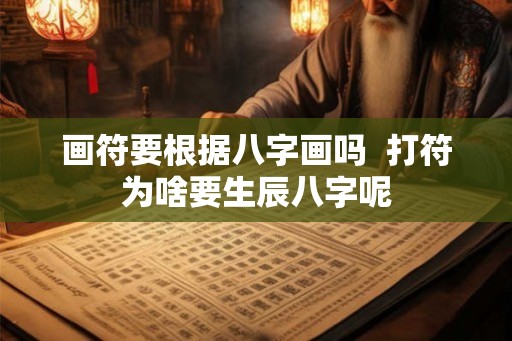 画符要根据八字画吗  打符为啥要生辰八字呢