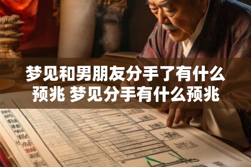 梦见和男朋友分手了有什么预兆 梦见分手有什么预兆