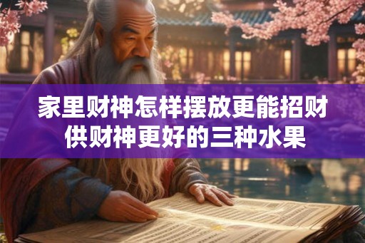 家里财神怎样摆放更能招财 供财神更好的三种水果