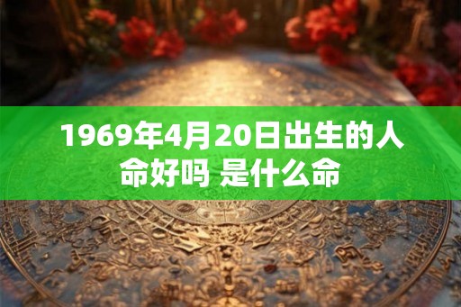 1969年4月20日出生的人命好吗 是什么命