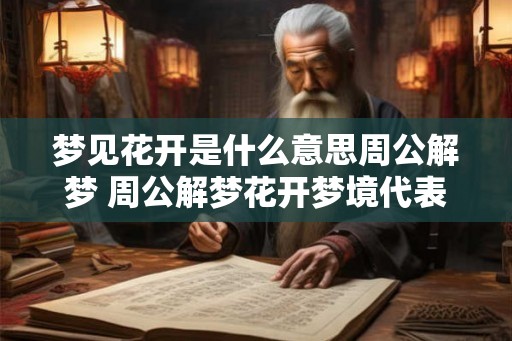 梦见花开是什么意思周公解梦 周公解梦花开梦境代表什么
