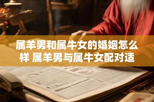 属羊男和属牛女的婚姻怎么样 属羊男与属牛女配对适合吗