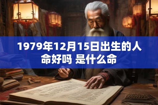 1979年12月15日出生的人命好吗 是什么命