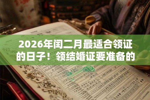 2026年闰二月最适合领证的日子！领结婚证要准备的材料