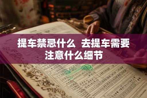 提车禁忌什么  去提车需要注意什么细节