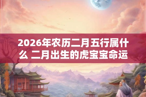 2026年农历二月五行属什么 二月出生的虎宝宝命运