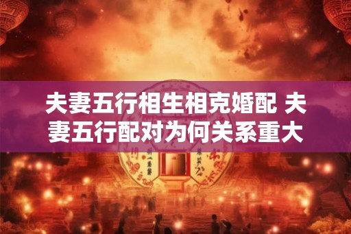 夫妻五行相生相克婚配 夫妻五行配对为何关系重大