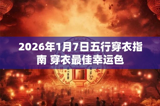2026年1月7日五行穿衣指南 穿衣最佳幸运色