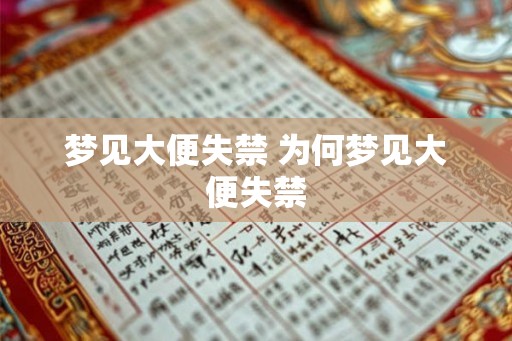 梦见大便失禁 为何梦见大便失禁 梦见大便失禁 为何梦见大便失禁