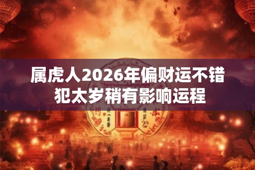 属虎人2026年偏财运不错 犯太岁稍有影响运程 属虎人2026年偏财运不错 犯太岁稍有影响运程
