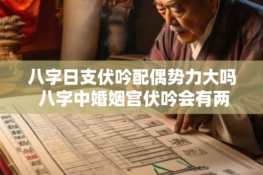 八字日支伏吟配偶势力大吗 八字中婚姻宫伏吟会有两次婚姻