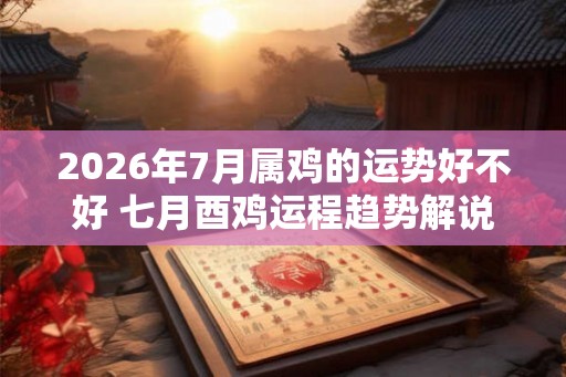 2026年7月属鸡的运势好不好 七月酉鸡运程趋势解说 2026年7月属鸡的运势好不好 七月酉鸡运程趋势解说
