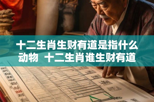 十二生肖生财有道是指什么动物  十二生肖谁生财有道