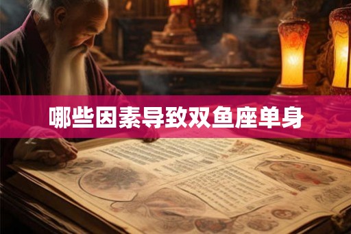 哪些因素导致双鱼座单身
