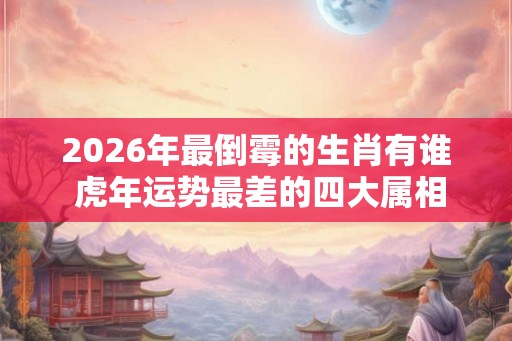 2026年最倒霉的生肖有谁 虎年运势最差的四大属相 2026年最倒霉的生肖有谁 虎年运势最差的四大属相