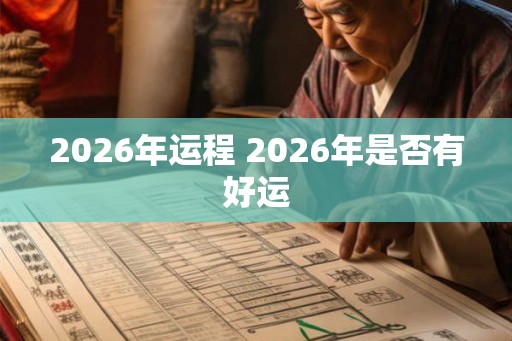 2026年运程 2026年是否有好运