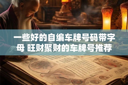 一些好的自编车牌号码带字母 旺财聚财的车牌号推荐