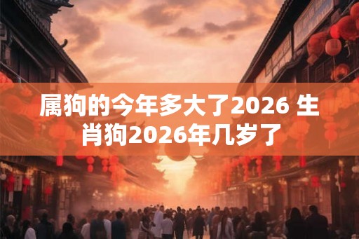 属狗的今年多大了2026 生肖狗2026年几岁了