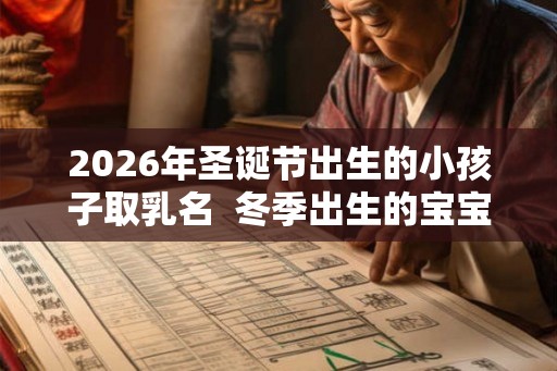 2026年圣诞节出生的小孩子取乳名  冬季出生的宝宝命运