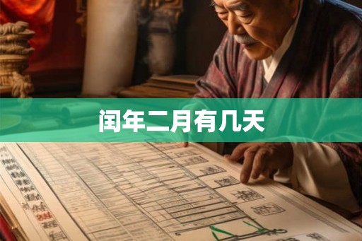 闰年二月有几天