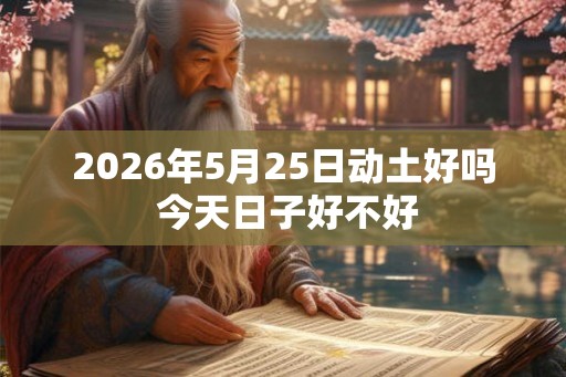 2026年5月25日动土好吗 今天日子好不好
