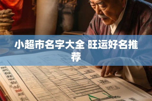 小超市名字大全 旺运好名推荐 小超市名字大全 旺运好名推荐