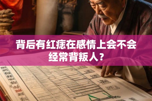 背后有红痣在感情上会不会经常背叛人？
