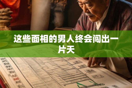 这些面相的男人终会闯出一片天