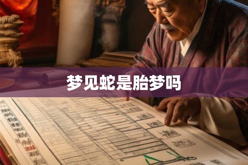 梦见蛇是胎梦吗
