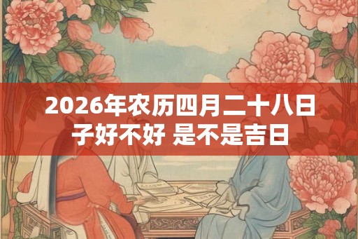 2026年农历四月二十八日子好不好 是不是吉日 2026年农历四月二十八日子好不好 是不是吉日