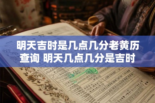 明天吉时是几点几分老黄历查询 明天几点几分是吉时老黄历查询
