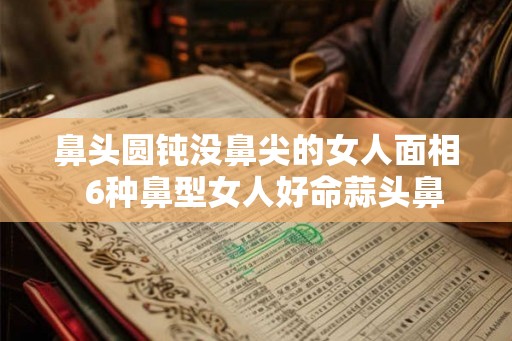 鼻头圆钝没鼻尖的女人面相  6种鼻型女人好命蒜头鼻
