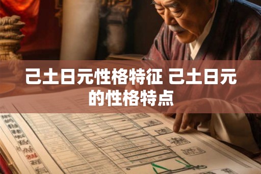 己土日元性格特征 己土日元的性格特点