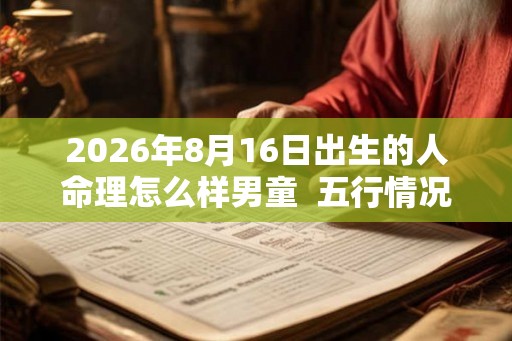 2026年8月16日出生的人命理怎么样男童  五行情况查询