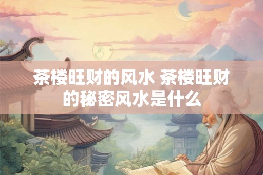 茶楼旺财的风水 茶楼旺财的秘密风水是什么