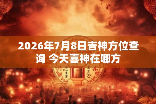 2026年7月8日吉神方位查询 今天喜神在哪方