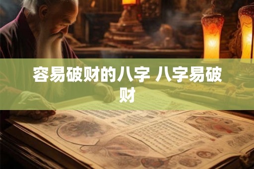 容易破财的八字 八字易破财