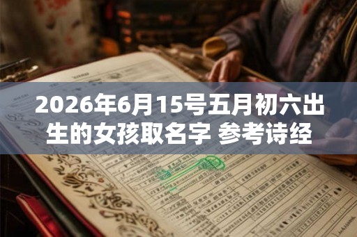 2026年6月15号五月初六出生的女孩取名字 参考诗经