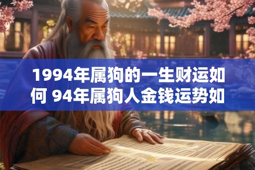 1994年属狗的一生财运如何 94年属狗人金钱运势如何