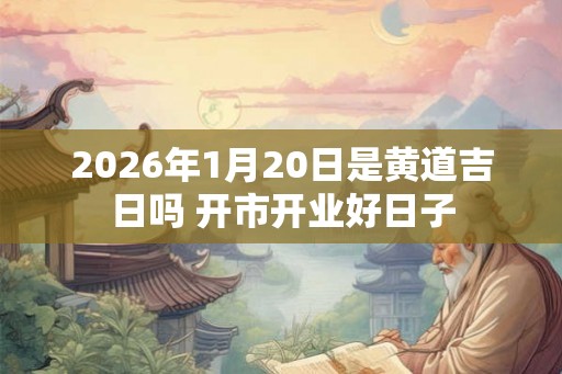 2026年1月20日是黄道吉日吗 开市开业好日子 2026年1月20日是黄道吉日吗 开市开业好日子