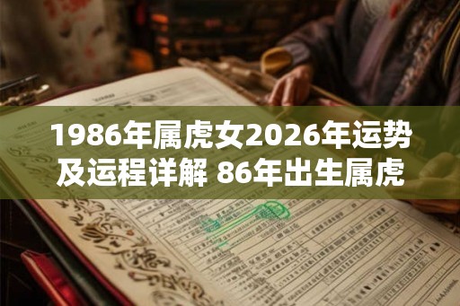 1986年属虎女2026年运势及运程详解 86年出生属虎人2026全年每月运势女性