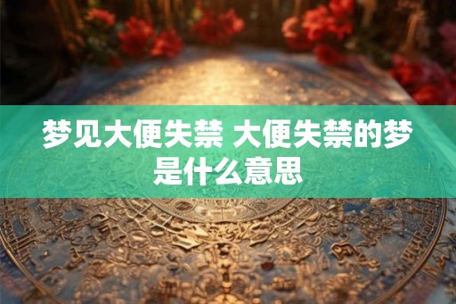梦见大便失禁 大便失禁的梦是什么意思